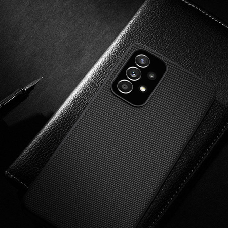 Nillkin Textured Case wytrzymałe wzmocnione etui z żelową ramką i nylonem na tyle Samsung Galaxy A33 5G czarny