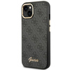 Original Case IPHONE 14 PLUS Guess Hard Case 4G Vintage Gold Logo (GUHCP14MHG4SHK) black