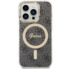 Guess nakładka do iPhone 14 Pro 6,1" GUHMP14LH4STK czarna hardcase Magsafe IML 4G