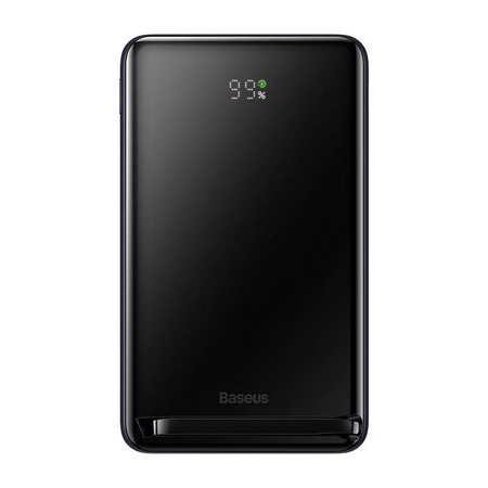 Baseus Magnetic Bracket powerbank z bezprzewodowym ładowaniem MagSafe 10000mAh 20W Overseas Edition niebieski (PPCX000203) + kabel USB Typ C Baseus Xiaobai Series 60W 0,5m