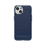 Flexible Carbon-Musterhülle für iPhone 15 Carbon Case – blau