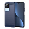 Carbon Case for Xiaomi Poco F4 5G flexible silicone carbon cover blue