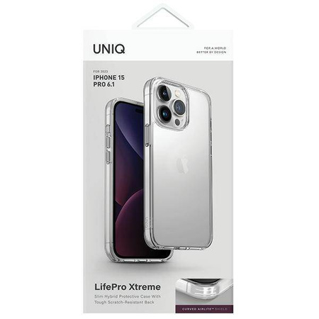 Etui UNIQ LifePro Xtreme Magclick Charging do iPhone 15 Pro - przezroczyste