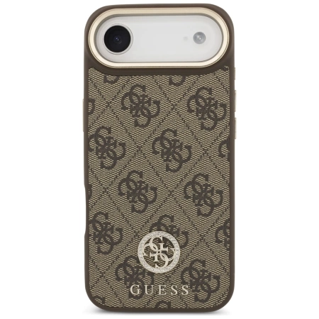 Guess 4G Strass Logo MagSafe Case for iPhone Air - Brown
