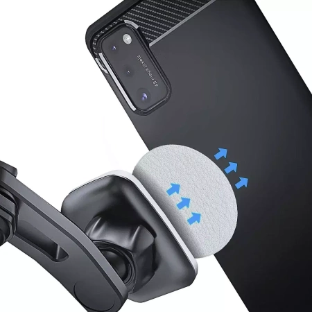 Skórzane Blaszki do Uchwytu Magnetycznego 2x Skórzane Nakładki srebrne