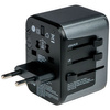 Verbatim Adapter podróżny EU/UK/US 2xUSB-A/2xUSB-C PD 30W UTA-03 czarny/black 49545