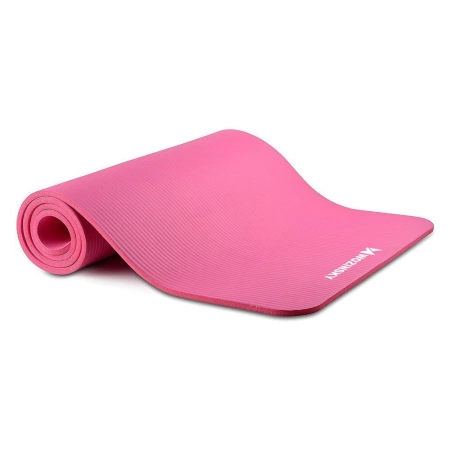 Wozinsky exercise mat 181 x 63 x 0.9 cm thick gymnastic yoga mat pink