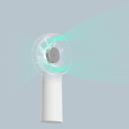 Mini wentylator Jisulife Handheld Fan Life5 Plus 4000 mAh przenośny wiatraczek USB - biały