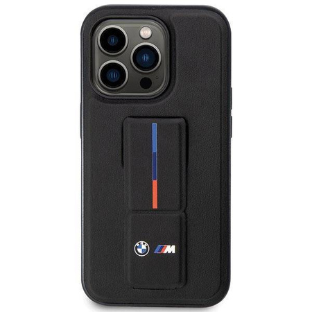 Hülle BMW BMHCP14L22GSLK iPhone 14 Pro 6,1" schwarz/schwarz Hardcase Grip Hot Stamp