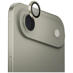 Szkło na obiektyw aparatu UNIQ Optix     Aluminium Camera Lens Protector do iPhone Air z aplikatorem złoty