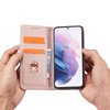 Magnet Kartenetui für Samsung Galaxy S22+ (S22 Plus) Etui Geldbörse Kartenhalter Pink