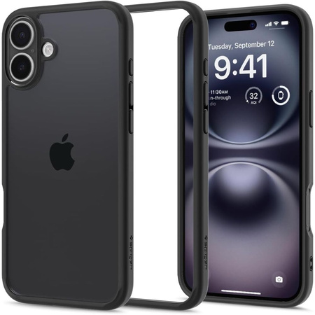 SPIGEN ULTRA HYBRID IPHONE 16 PLUS MATTE BLACK