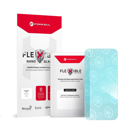 Forcell Flexible Nano Glass - szkło hybrydowe do iPhone 15