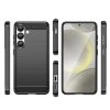Etui silikonowe Carbon Case na Samsung Galaxy S25 Edge - czarne