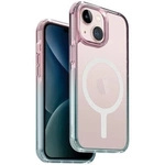 Etui UNIQ Combat Duo Magclick Charging do iPhone 15 - niebiesko-różowe