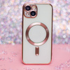 Nakładka Color Chrome Mag do iPhone 16 Pro 6,3&quot; różowo-złota