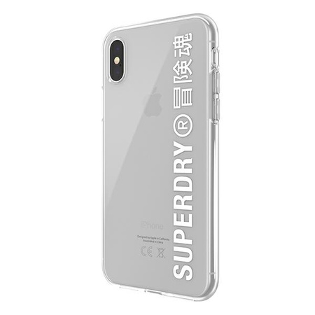 SuperDry Snap iPhone X / Xs Clear Case white / white 41576
