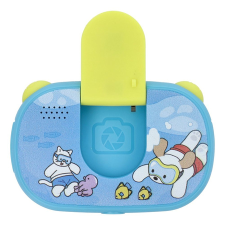 Wodoodporny aparat cyfrowy dla dzieci z ekranem 2" 1080P / 30fps KDC-0025B niebieski