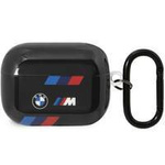 BMW BMAP222SOTK AirPods Pro 2 gen Abdeckung schwarz/schwarze Tricolor-Streifen