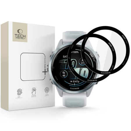 SZKŁO HYBRYDOWE TECH-PROTECT GLASS FLEX+ 2-PACK GARMIN FORERUNNER 570 (42 MM) BLACK