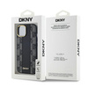 DKNY DKHMP14SPCPVSLK iPhone 14 / 15 / 13 6.1" czarny/black hardcase Leather Checkered Mono Pattern MagSafe