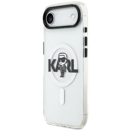 Etui Karl Lagerfeld IML Karl Sketch Logo MagSafe do iPhone 17 Air - przezroczyste