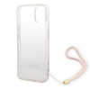 Oryginalne Etui IPHONE 14 PLUS Guess Hardcase 4G Print Strap (GUOHCP14MH4STP) różowe