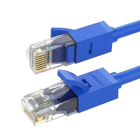 Ugreen kabel przewód internetowy sieciowy Ethernet patchcord RJ45 Cat 6 UTP 1000Mbps 3 m niebieski (NW102 11203)