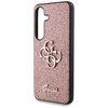 Etui Guess Fixed Glitter Big 4G Metal Logo do Samsung Galaxy S25 różowy
