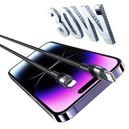 USAMS USB-C to USB-C cable black/black 1.2m SJ729USBSG01 (US-SJ729)