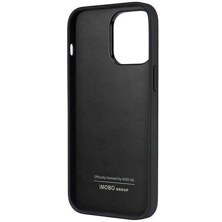 Audi Kunstleder iPhone 14 Pro Max 6,7" schwarz/schwarz Hardcase AU-TPUPPCIP14PM-TT/D1-BK