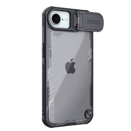 Nillkin Iceblade Prop Case with Lens Cover and Stand for iPhone 16e - Black