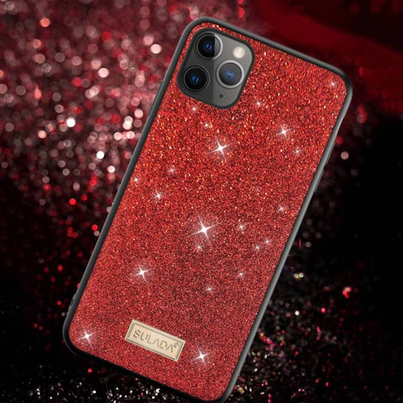 Etui IPHONE XR Brokat SULADA Dazzling Glitter czerwone