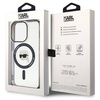 Karl Lagerfeld KLHMP15XHKHNOTK iPhone 15 Pro Max 6,7&quot; transparentes Hardcase IML Karl`s Head MagSafe