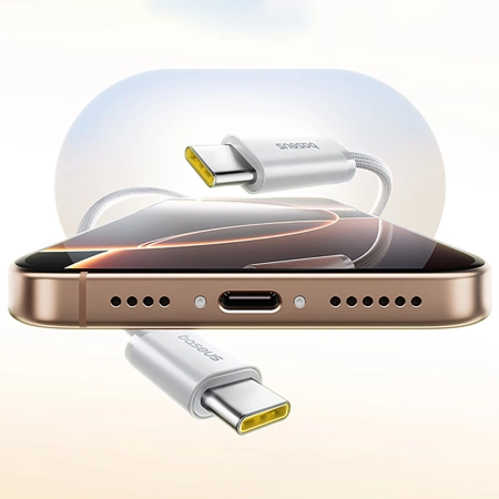 Baseus Dynamic 4 Pro 100W USB-C - USB-C Magnetic Cable 1m - White