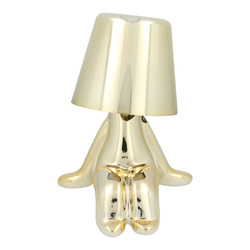 Lampka nocna GOLD MAN Art Deco siedzący (wzór 6) MLTL