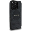 Oryginalne Etui IPHONE 16 PRO Guess 4G Circle Classic Logo MagSafe czarne