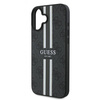 GUESS futerał do IPHONE 16 Plus kompatybilny z MagSafe GUHMP16MP4RPSK (4G Pronted Stripes) czarny