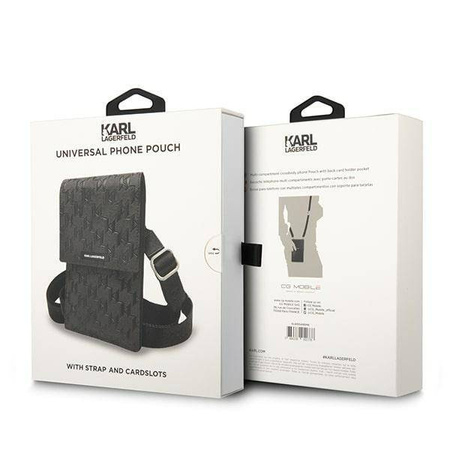 Bag Karl Lagerfeld Monogram Plate (KLWBSAMSMK) black