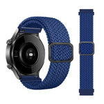 Pleciony pasek do zegarka / smartwatch 20mm, NAVY / GRANATOWY