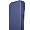 iCarer CE Premium Leather Folio Case for iPhone 14 Plus Flip Magnetic MagSafe Blue (WMI14220715-BU)