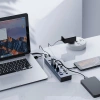HUB 16-portowy z włącznikiem USB-A 3.0 - szary