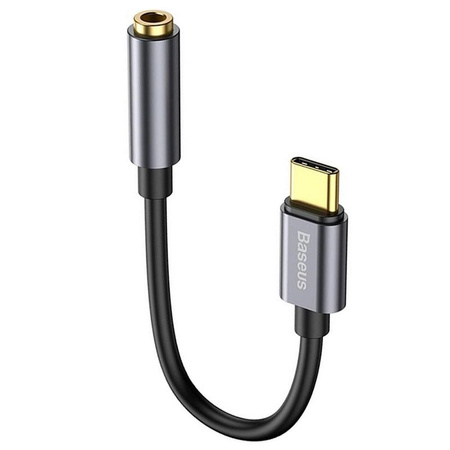 Baseus adapter L54 USB-C do jack 3,5 mm ciemno-szary