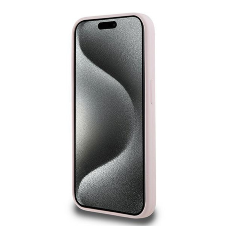 Karl Lagerfeld KLHMP15LSKCHPPLP iPhone 15 Pro 6.1" różowy/pink hardcase Silicone Karl & Choupette MagSafe