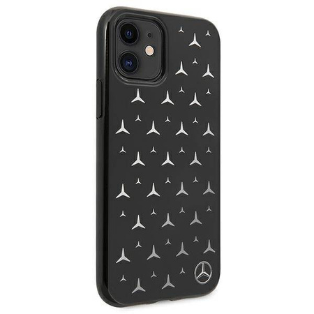 Mercedes MEHCN61ESPBK iPhone 11 6,1" czarny/black hardcase Silver Stars Pattern