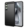 Etui silikonowe Carbon Case do Samsung Galaxy S24 FE - czarne