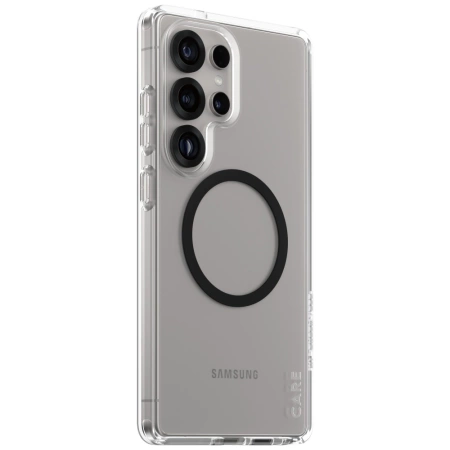 CARE by PanzerGlass Flagship Urban Combat Black QI-Hülle für Samsung Galaxy S25 Ultra – Transparent