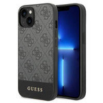 Guess GUHCP14MG4GLGR iPhone 14 Plus 6,7" szary/grey hard case 4G Stripe Collection