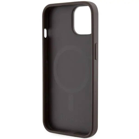 Guess GUHMP14MHGCFSEW iPhone 14 Plus 6.7&quot; brown/brown hard case GCube Stripes MagSafe