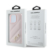 Karl Lagerfeld KLHCP14LPQDSMGP iPhone 14 Pro 6.1" różowy/pink hardcase Diagonal Quilted Script